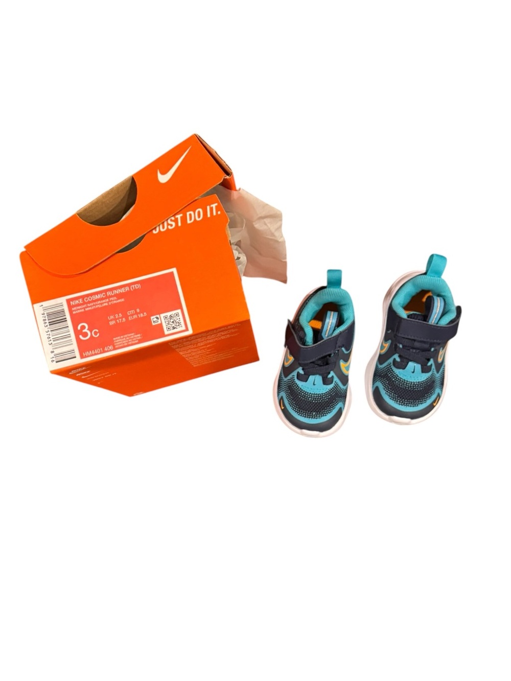 Nike Kids Teal & Navy Athletic Shoes